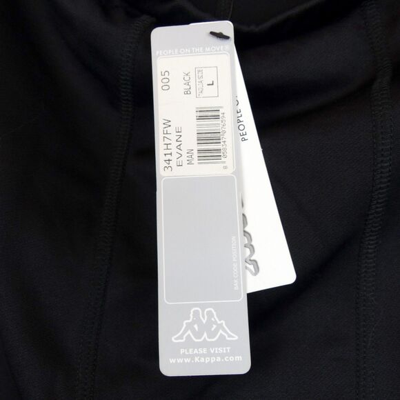 Kappa Tights Short Mens L Black Evane Kombat System Skin Fit Logos NWT Sporty - Picture 15 of 15